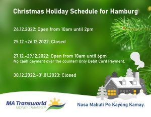 Holiday Schedule HH 2022